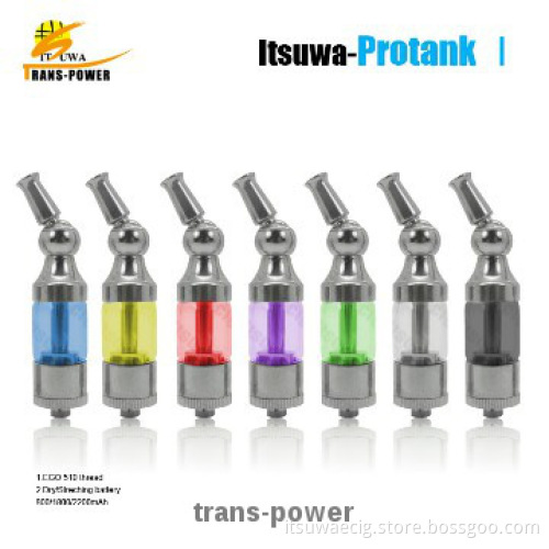 protankII Changeable coil head Bottom coil design, heating form bottom